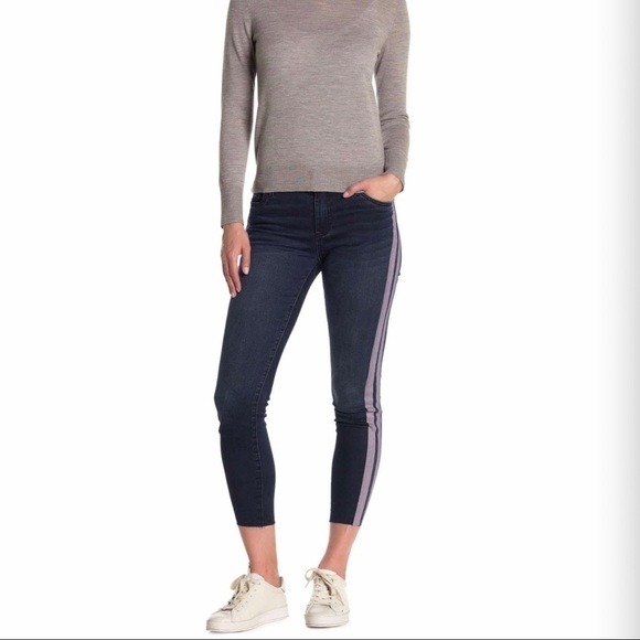 KUT Connie Side Stripe Ankle Skinny Jeans Stretch - Picture 1 of 7